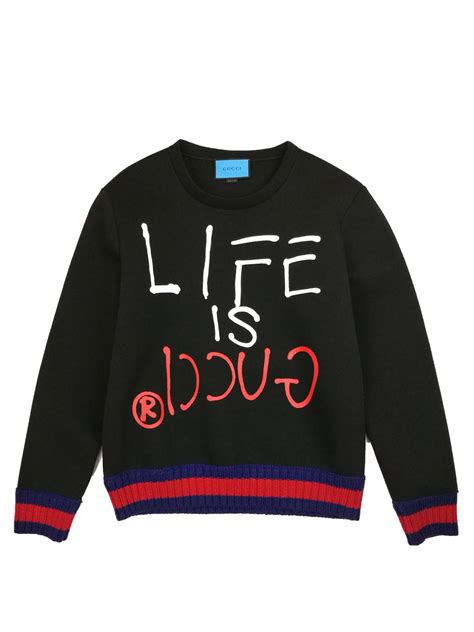 life is gucci sweatshirt with tags replica|Gucci shirt checker.